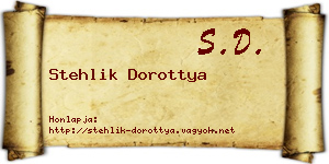 Stehlik Dorottya névjegykártya