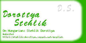 dorottya stehlik business card